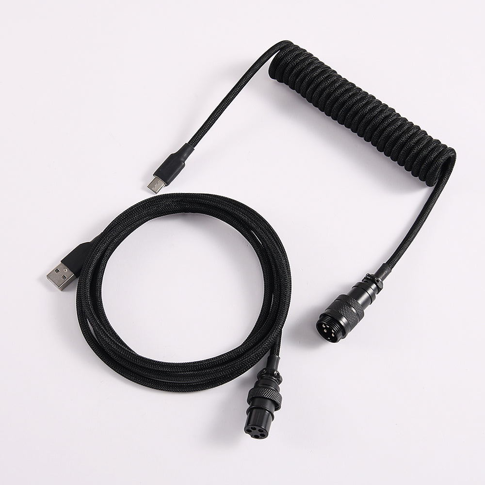HandMade Custom Mechanical Keyboard Coild USB type c Cable